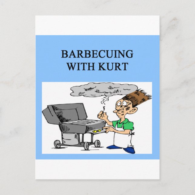 barbecuing with kurt postcard (Front)