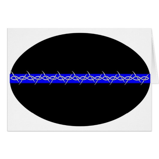 Barbed Blue Line Corrections Cards (Front Horizontal)