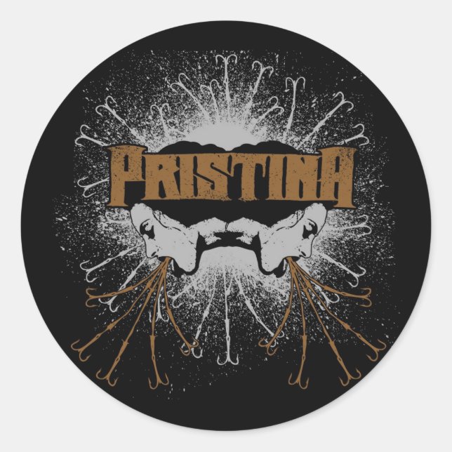 Barbed Classic Round Sticker (Front)