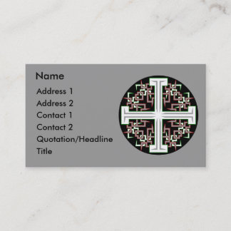Barbed Cross Business Card