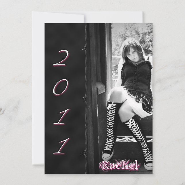 Barbed Graduation 2011 Announcement (Front)