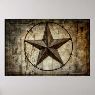 BARBED STAR of TEXAS Poster