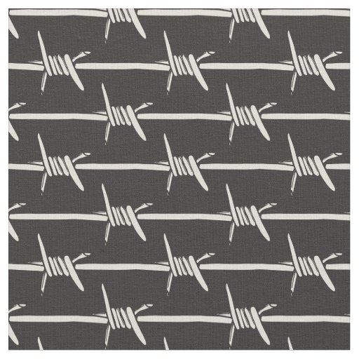 Barbed wire black  fabric