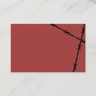 Barbed wire business card