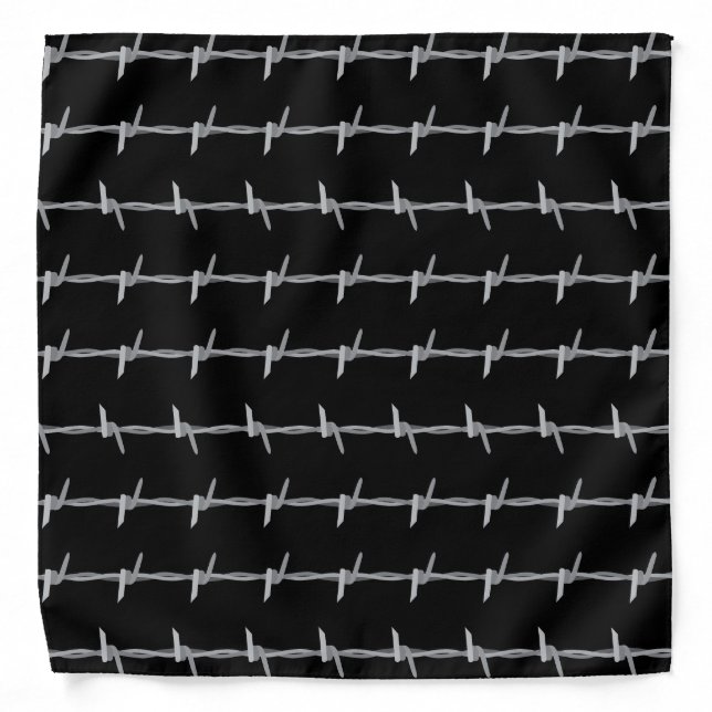 Barbed Wire Cool Goth Bandana (Front)