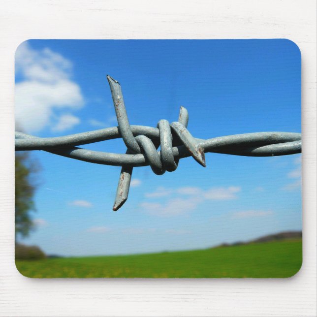 Barbed-Wire Fence Mousepad (Front)