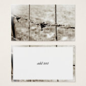 Barbed Wire Fencing (Sepia) (Front & Back)