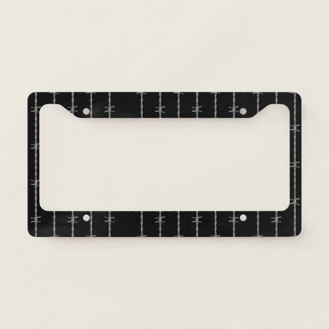 Barbed Wire License Plate Frame (Front)