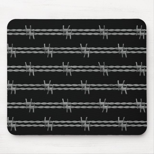 Barbed Wire Mouse Pad (Front)