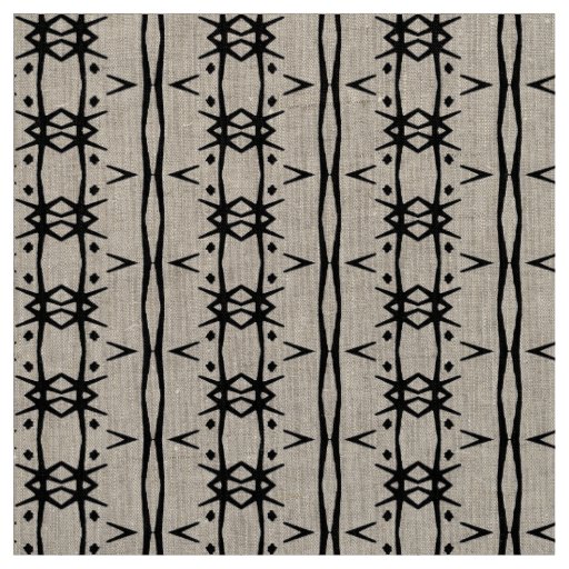 Barbed Wire Primitive Pattern Fabric