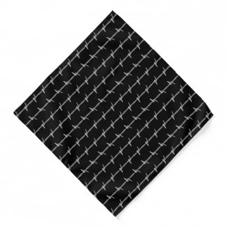 Barbed Wire Print Punk Rock Bandana