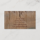 barbed wire rural western country farm business card (Back)