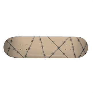 barbed wire skateboard deck