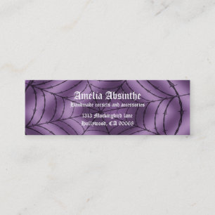 Barbed Wire Spiderweb Goth Business Cards