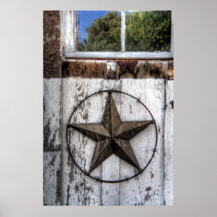 BARBED WIRE STAR of TEXAS Poster