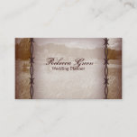 Barbed Wire Western Country Farm Ranch Business Card at Zazzle