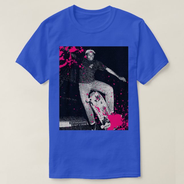 Barbee Skateboarding is not a Crime Old School T-Shirt (Design Front)