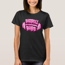 Barbell Babe Pink Distressed Gym Powerlifting