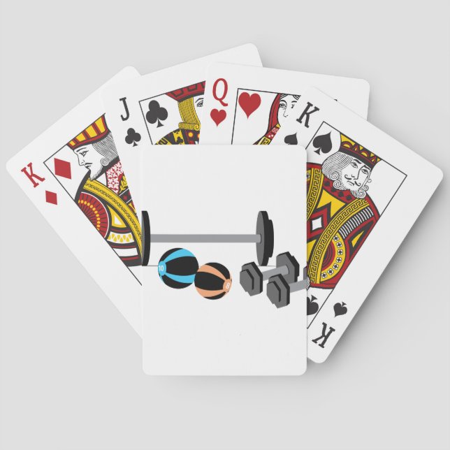 Barbell Ball Poker Cards (Back)