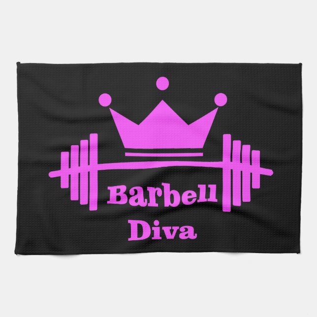 Barbell Diva Gym Towel (Horizontal)