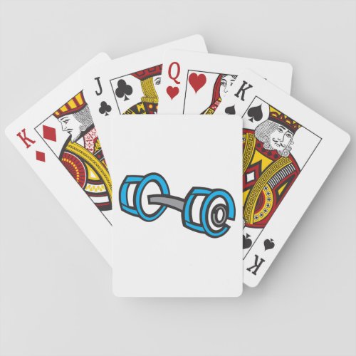 Barbell Illustration Playing Cards
