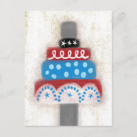 Barbell On White Postcard - Cute Gym