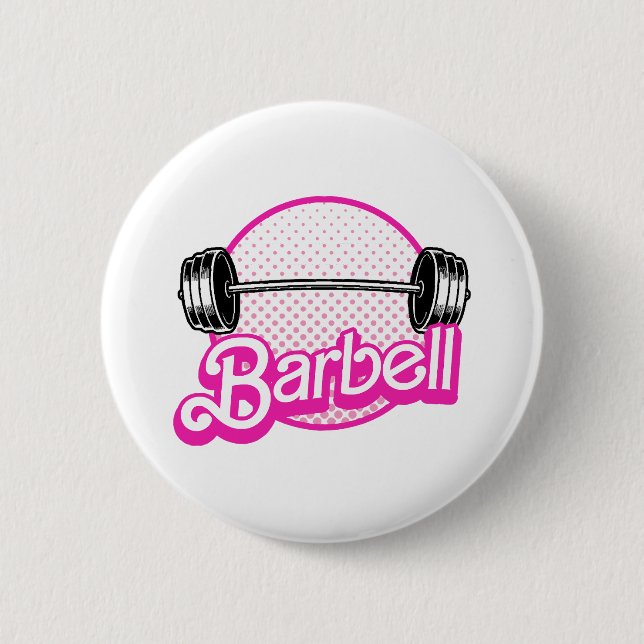 Barbell - pink button (Front)