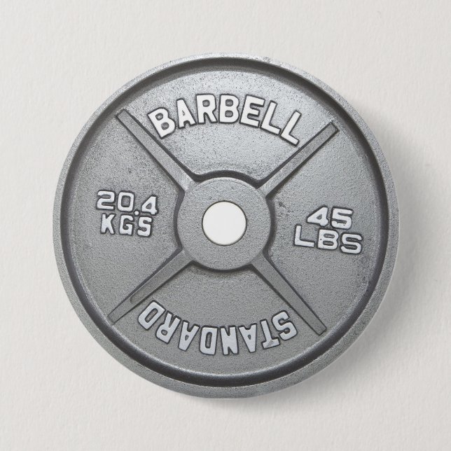 Barbell Plate Button (Front)