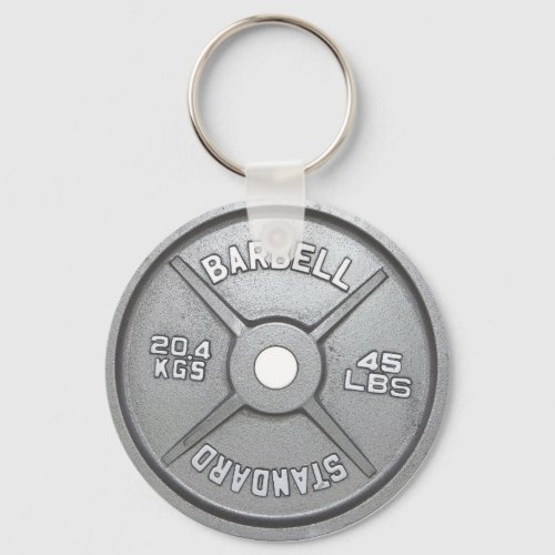 Barbell Plate Keychain