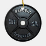 Barbell Plate Tree Ornament at Zazzle