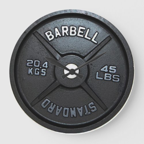 Barbell Plate Wall Clock