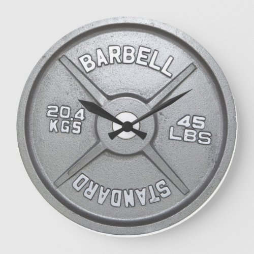 Barbell Plate Wall Clock