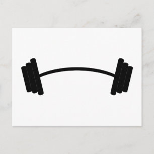 Barbell Weight Postcard