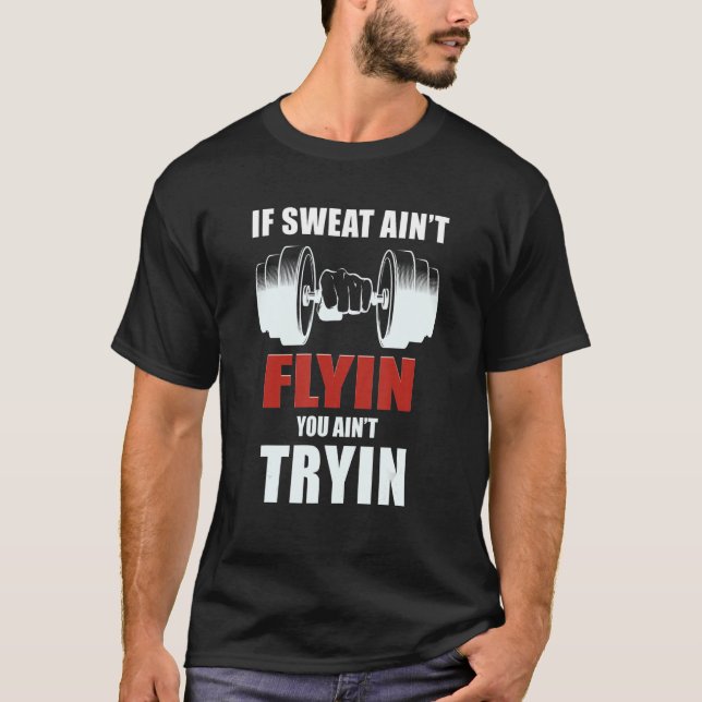 Barbell Weightlifter Workout Gym  Fitness Coach T-Shirt (Front)
