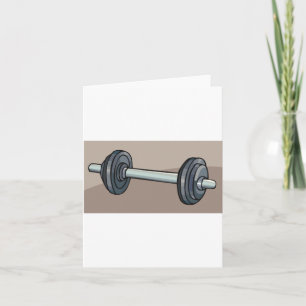 Barbell Weightlifting Gym Fitness Lover  Card