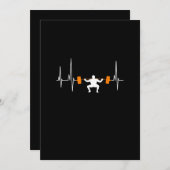 Barbell Weightlifting Heartbeat Bodybuilding (Front/Back)