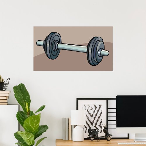 Barbell Weights Poster