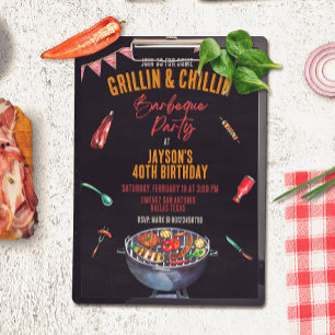 Barbeque - Backyard Party Invitation