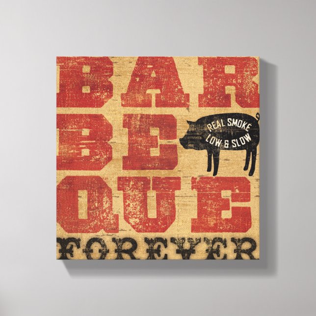 Barbeque Forever Canvas Print (Front)