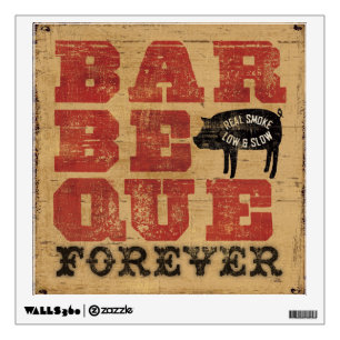 Barbeque Forever Wall Sticker