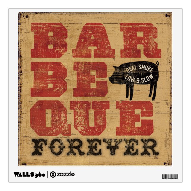 Barbeque Forever Wall Sticker (Front)