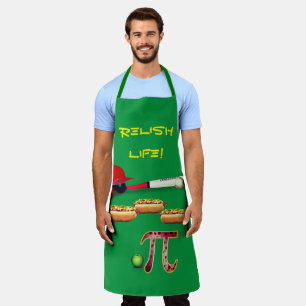Barbeque Fun Baseball Hotdogs Appie Pie Apron