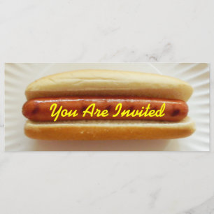 Barbeque Invitation - Skinny Hotdog