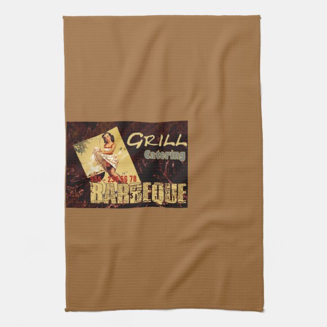 Barbeque - Kitchen Towel (Vertical)