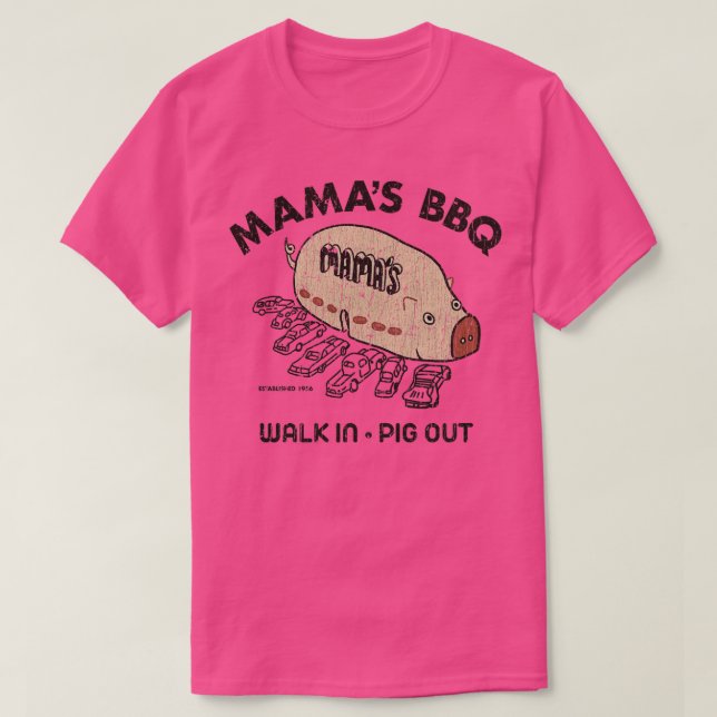 Barbeque Mamas BBQ 1956 T-Shirt (Design Front)
