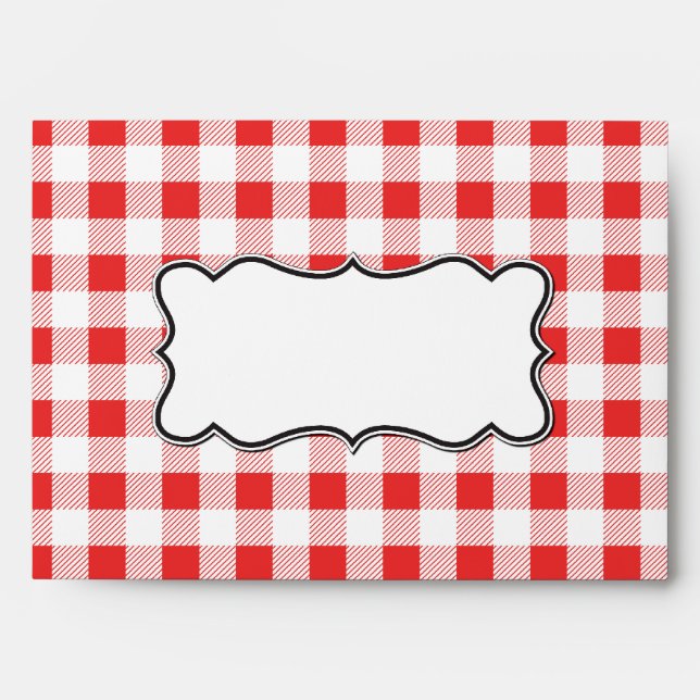 Barbeque Picnic Invitation Envelopes (Front)