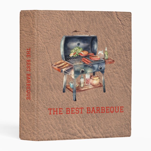 Barbeque Recipes Binder (Front/Spine)