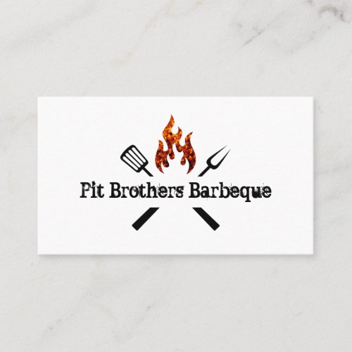 Barbeque Restaurant And Eatery Business Cards
