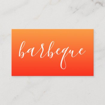 Barbeque Script Business Card by identica at Zazzle
