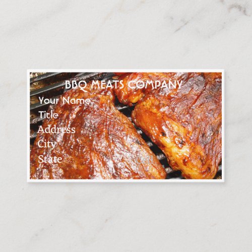 Barbeque Smoke House Business Card